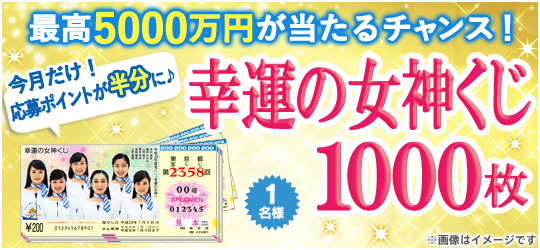 幸運の女神くじ【1000枚】