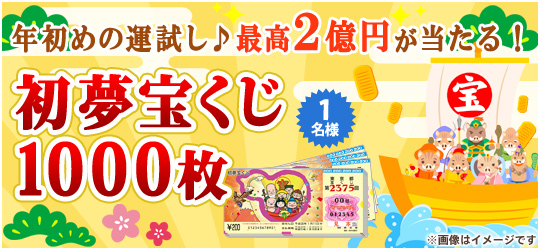 初夢宝くじ 1000枚