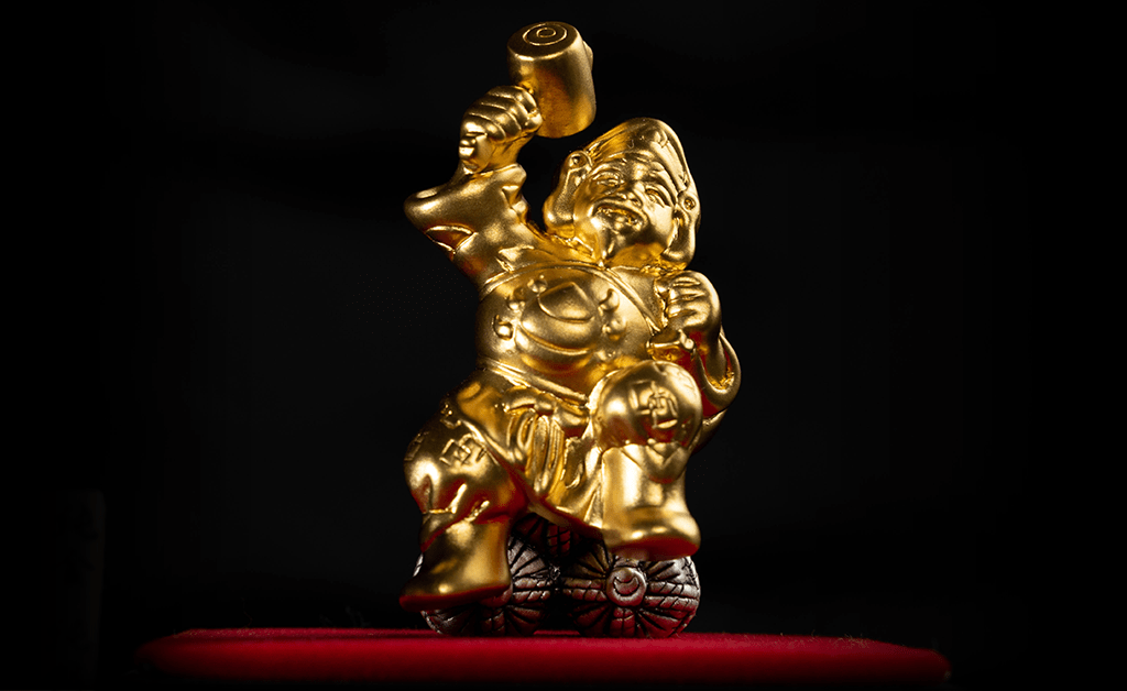 純金/純銀置物 「大黒さま」