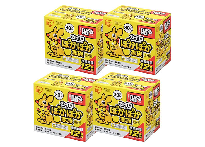 アイリスオーヤマ カイロ ぽかぽか家族 貼るタイプ (120枚セット)