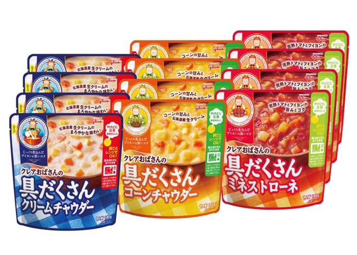 クレアおばさんの具だくさんスープセット (3種×各4袋)