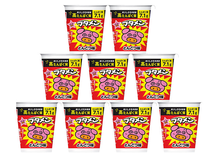 おやつカンパニー 高たんぱく質ブタメン とんこつ味 (15個)