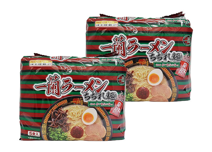 一蘭ラーメンちぢれ麺 一蘭特製秘伝の粉付（5食入り×2）
