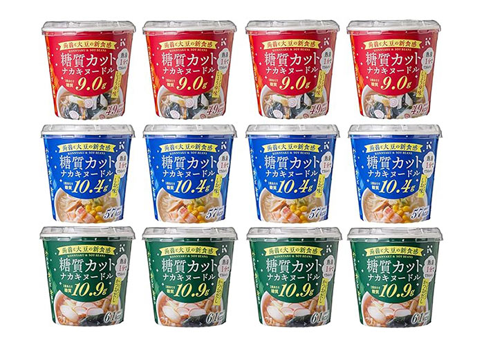 【こんにゃく100%麺】糖質カットナカキヌードル12食セット
