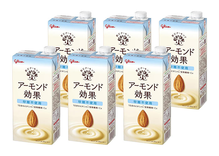 アーモンド効果 砂糖不使用（1000ml×6本）