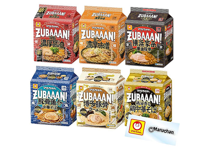 マルちゃん ZUBAAAN! 6種類セット 3食パック (計18食)