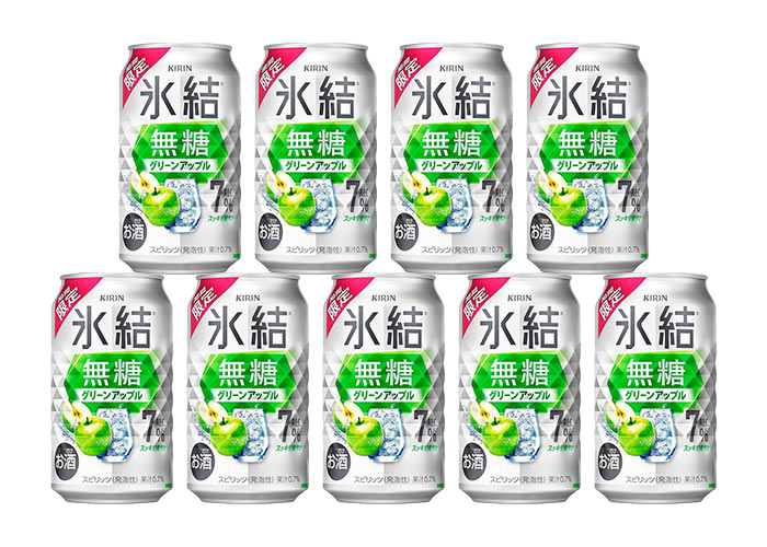 キリン 氷結無糖 グリーンアップル ALC.7%(350ml×24本)
