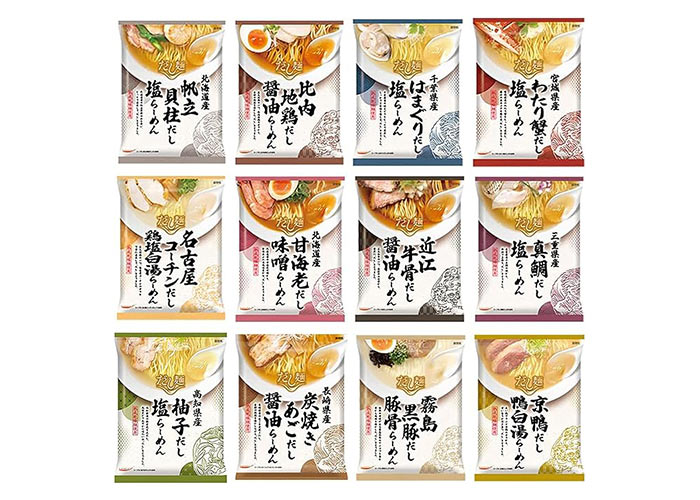 K&K だし麺 tabete 全国 食べ比べセット 各1食12種