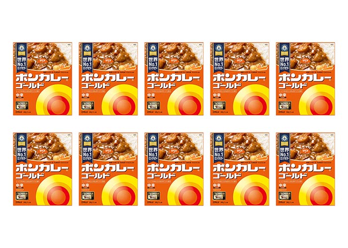大塚食品 ボンカレーゴールド 中辛 (10個セット)