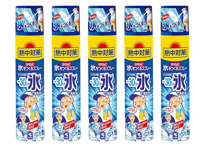 熱中対策 タオルに氷をつくるスプレー (5本)