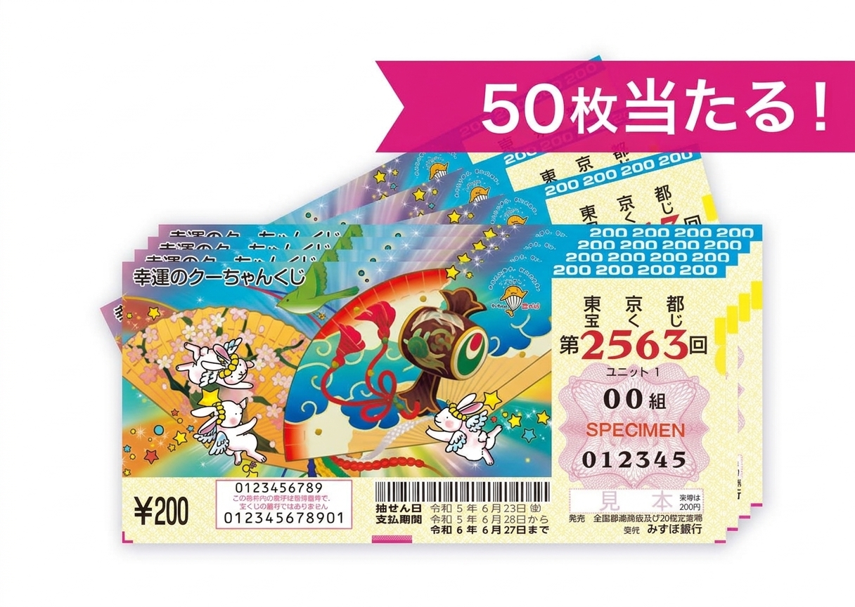 最高5000万円【まんぷくクーちゃんくじ 50枚】