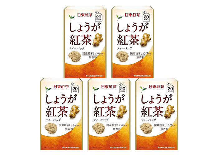 日東紅茶 しょうが紅茶ティーバッグ (20袋入り×5箱)