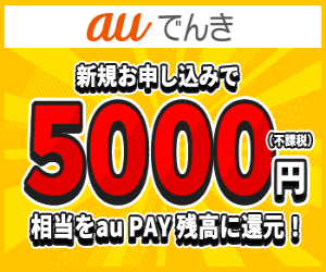 auでんきで電気代がおトク！【auでんき】